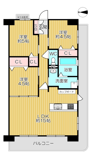 向島駅 徒歩3分 構造:鉄筋コンクリート造専有面積:65.1平米 ( 19.69坪 )
